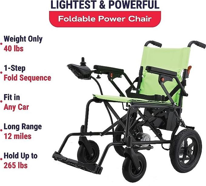 Hot Sales Cheap Price Electric Wheelchair Foldable Lightweight Portable For Disabled Travel Electric Wheelchair