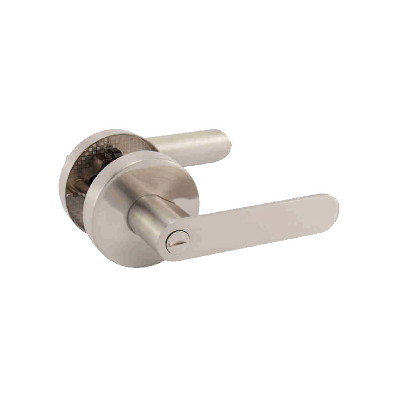 Door lock handle piece silver gold square three bar lock zinc alloy heavy tubular rod lock