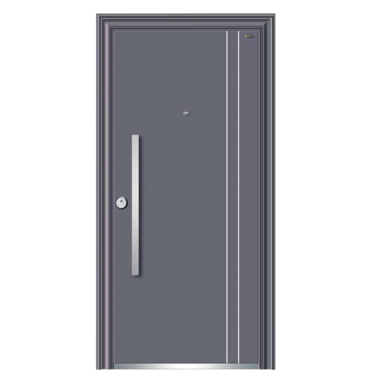 Factory price Modern stainless steel single door design entrance steel door soundproof security steel door for home