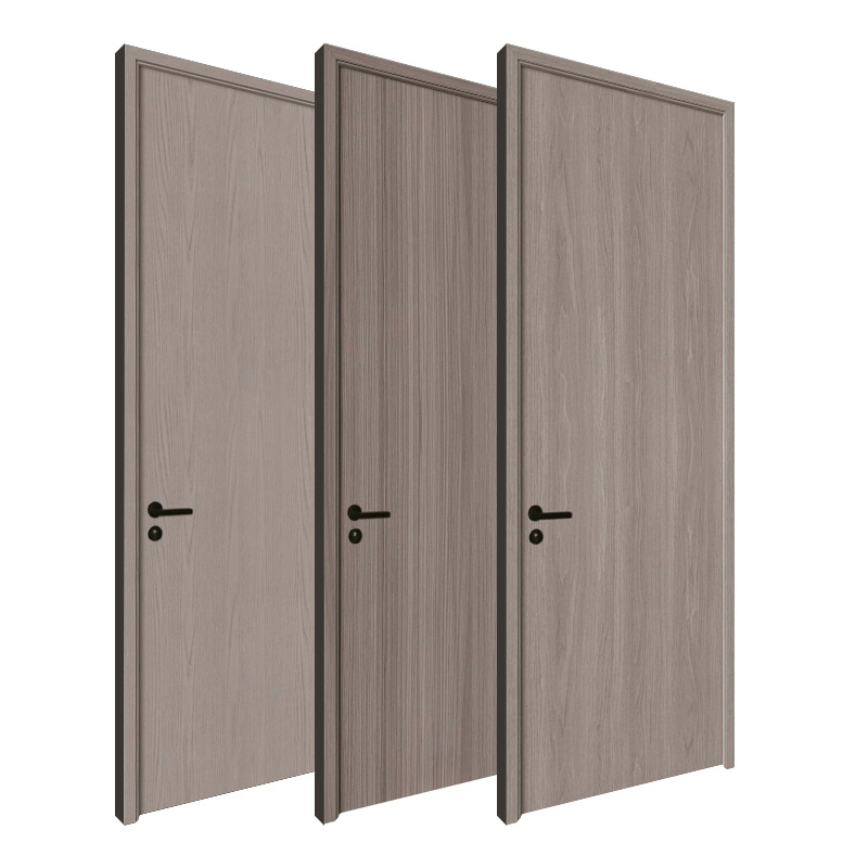 Cheap Wooden Internal Door Design PVC Wooden Door Soundproofing Bedroom Interior Wooden Door