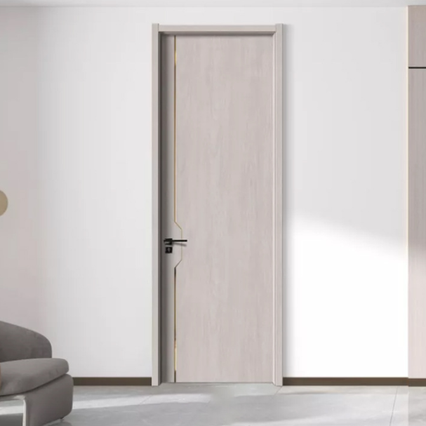 Soundproof Hotel Door Internal Bedroom Waterproof WPC Interior Solid Wood WPC Door for House Design