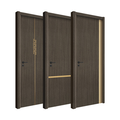 Wholesale Hotel Interior Wood Waterproof Wooden Room Door Melamine Prehung Interior Door Frame for Waterproof Wood Door