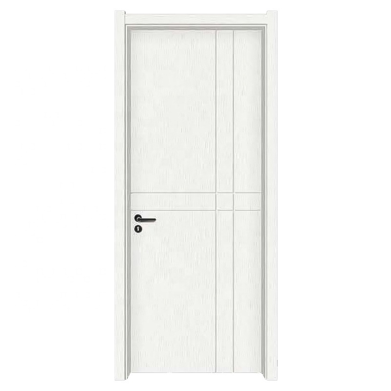 Manufacturer's Office Soundproof Solid Wood Door Simple White Bedroom Wood Door MDF Composite Door Panel