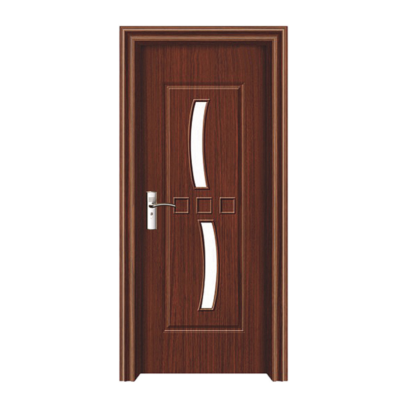 Factory Cheap Apartment Puertas PVC Interior Door Slab Wooden Internal Flush Door Design PVC Doors For Bedroom