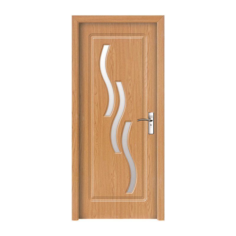 Factory Cheap Apartment Puertas PVC Interior Door Slab Wooden Internal Flush Door Design PVC Doors For Bedroom