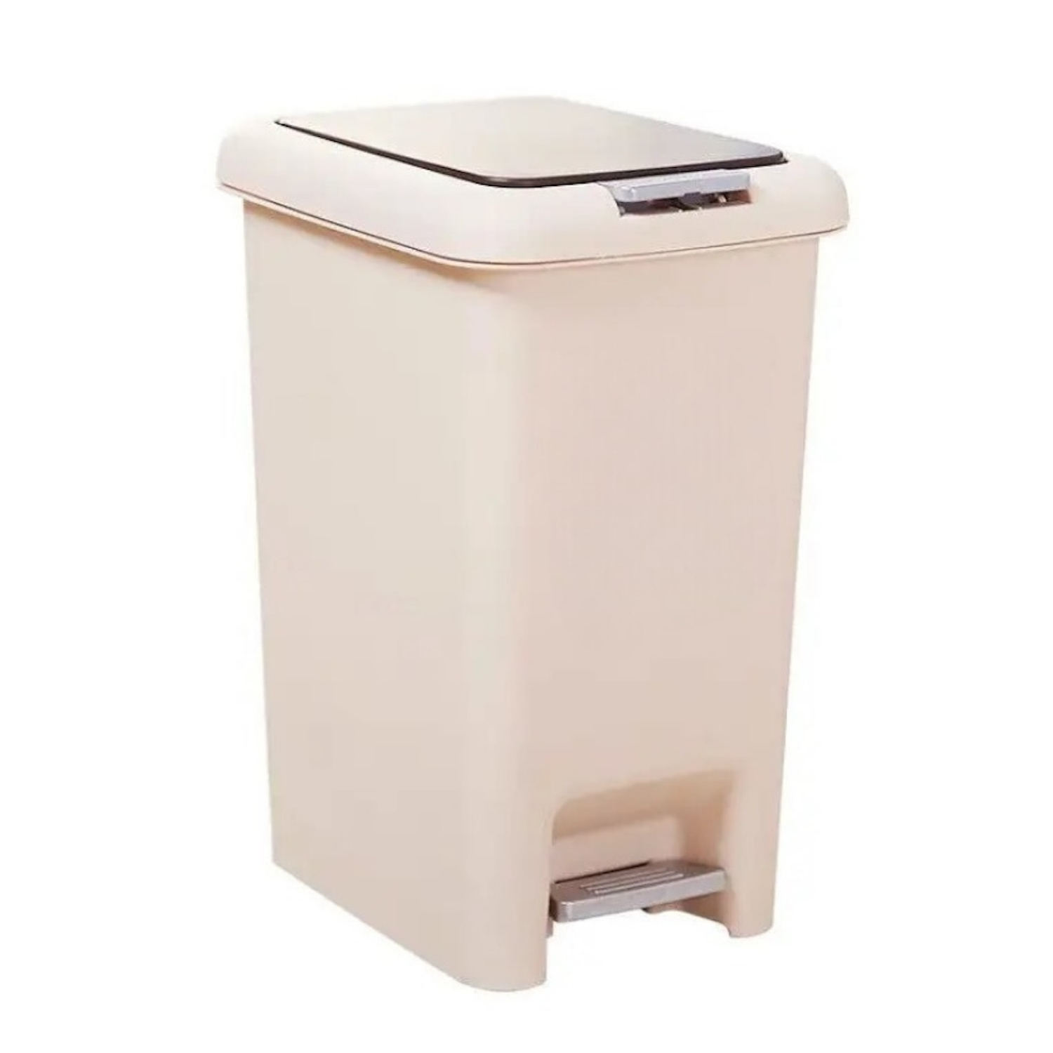 45L (12 Gallon) Household Press Type And Foot Pedal Plastic Trash Can Waste Bin Dustbin With Locking Lid