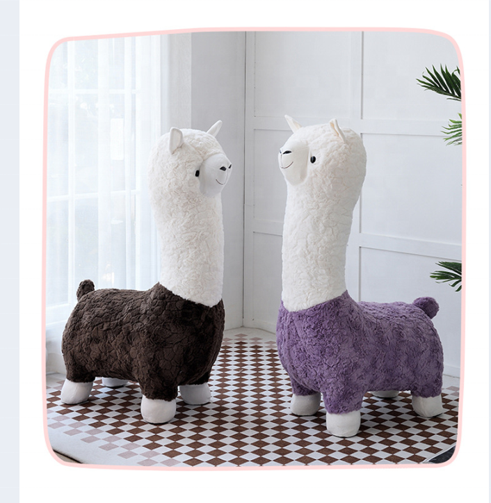 Cheap Modern Home Livingroom Bedroom Leisure Children Creative design modern soft fluffy cute & funny alpaca chair