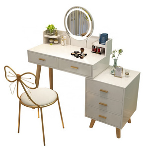 Top Selling Modern Style Home Bedroom Furniture Storage Girls Dresser Fashion European Make Up Dressing Table