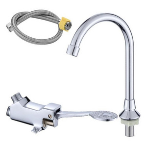 Brass Foot Operated Foot Pedal Taps Pedal Touch Less Basin faucets mixers taps Medical Faucet