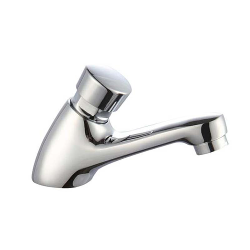 Idealflex push button basin self closing time delay faucet