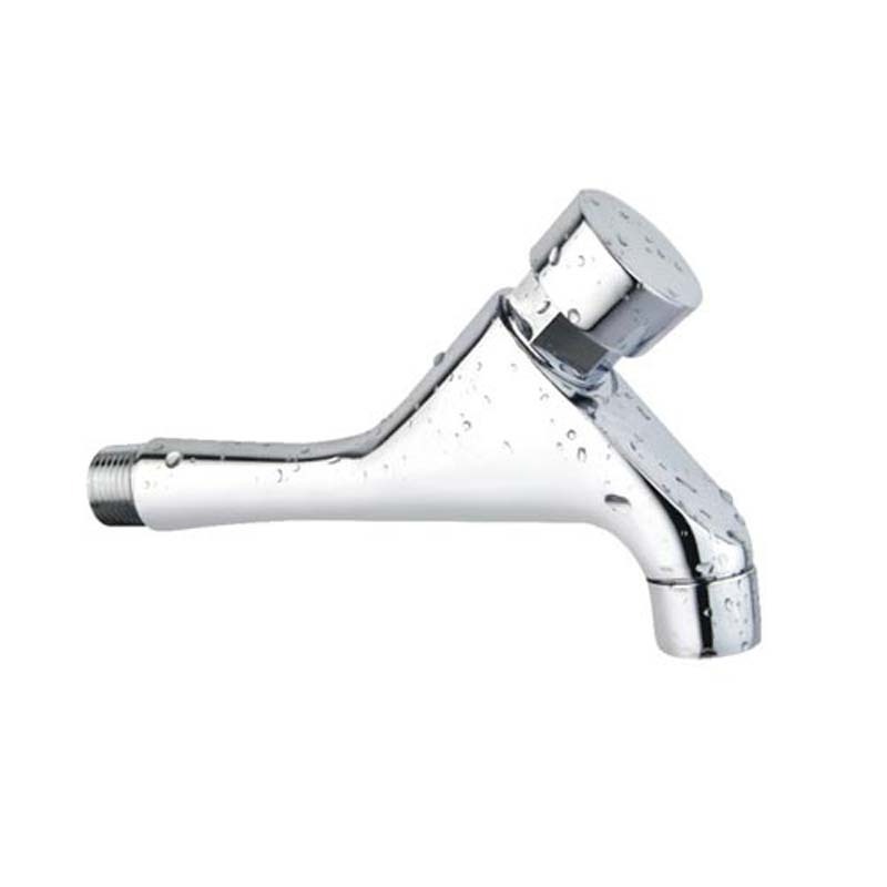 Idealflex push button basin self closing time delay faucet