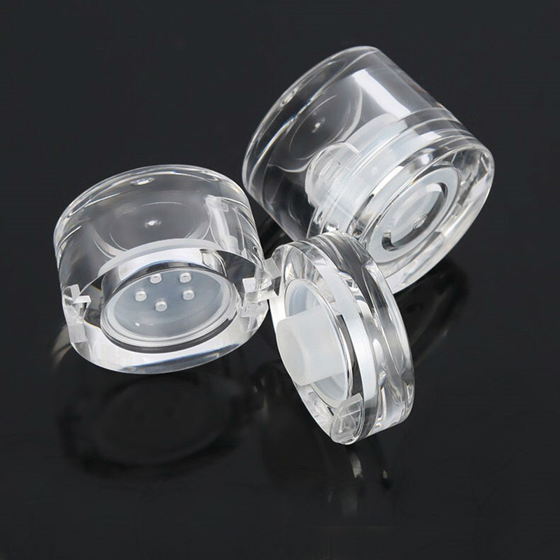 5g Acrylic  Loose Powder jar , High quality plastic clear cosmetic container