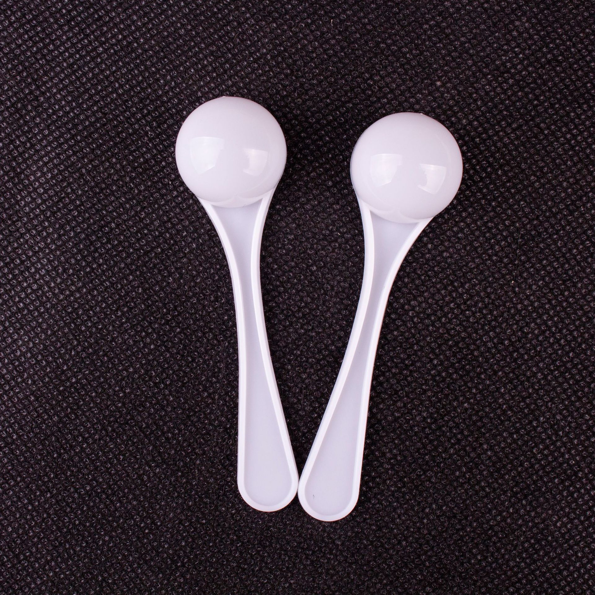 2g 4ml Disposable 2g white round plastic spoon limit salt teaspoon 4ml measuring scoop for powder