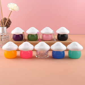 Multicolored 10g  mushroom shape pot mushroom box lip glaze box cream cream bottle face cream  cosmetics sub-box bottle