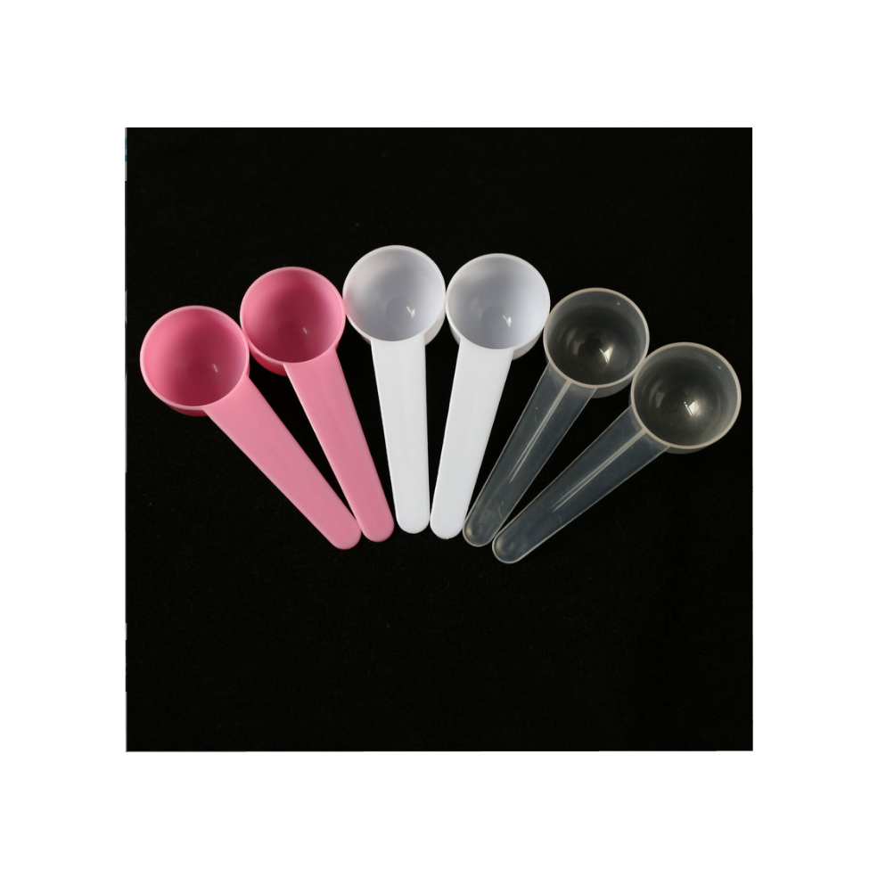 5g & 10ml plastic PP white pink transparent measuring powder spoon 10CC scoop