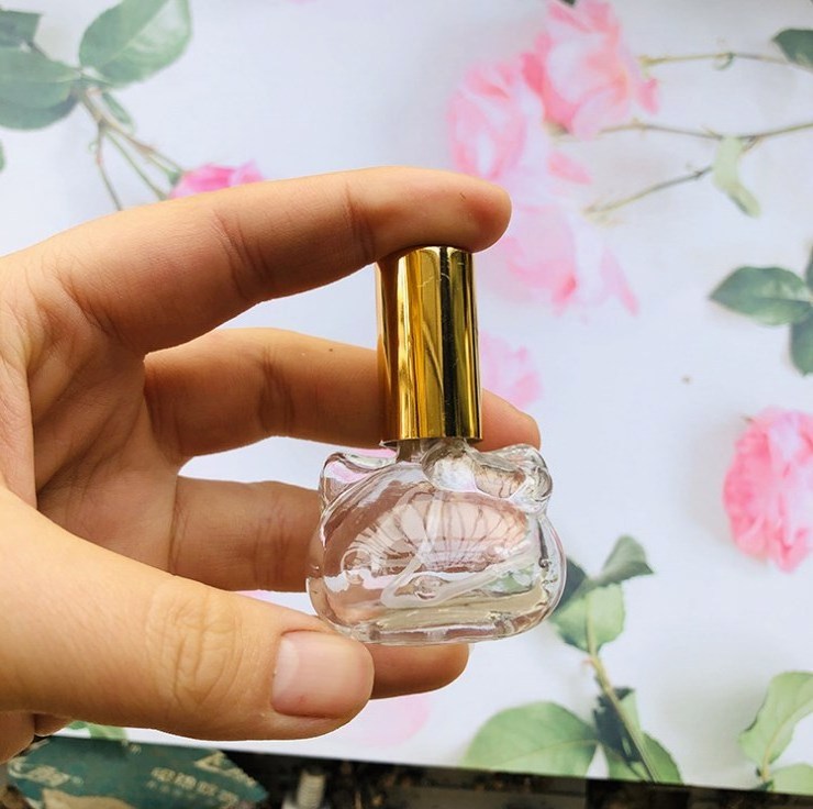 10ml Empty Round Square Cat Apple Shape Glass Perfume Spray Bottle Empty Cosmetic Packaging