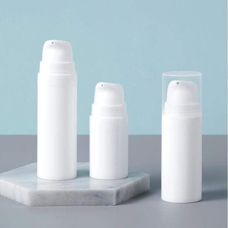 5ml 10ml 15ml White Empty Airless Vacuum Plastic Lotion Bottle Refillable Dispenser For Emulsion Skin Care bottle