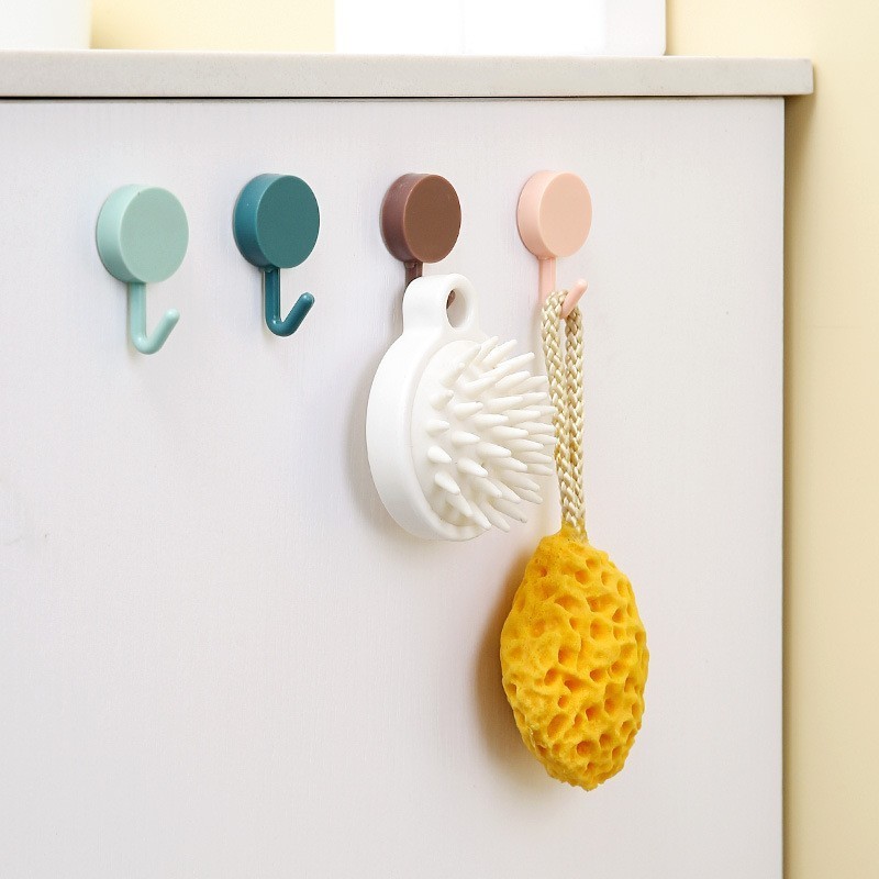 Kitchen Bathroom Cute idea Single pack Tape-free punching Hook decoration Small wall hooks Adhesive Hooks for link