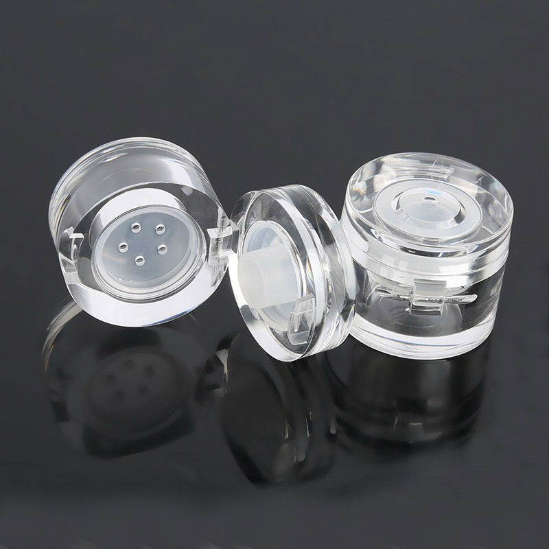 5g Acrylic  Loose Powder jar , High quality plastic clear cosmetic container