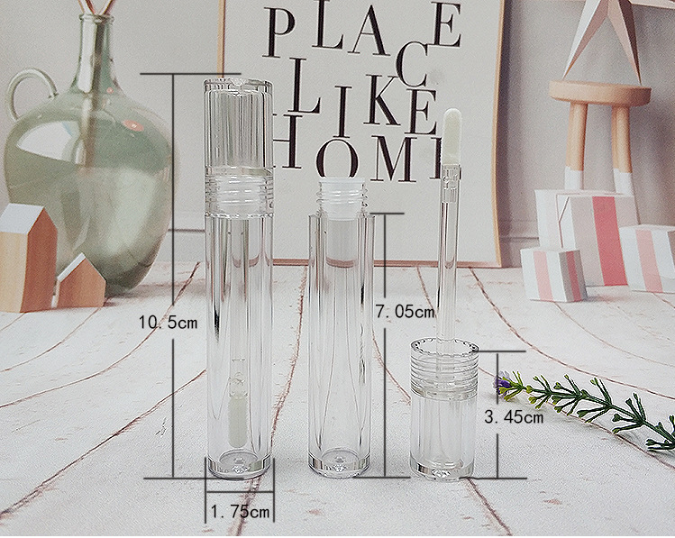 5ml Transparent Cosmetic Package Plastic DIY  Empty Lip Gloss Tube