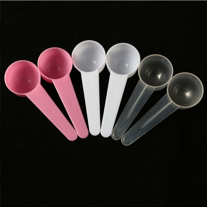 5g & 10ml plastic PP white pink transparent measuring powder spoon 10CC scoop