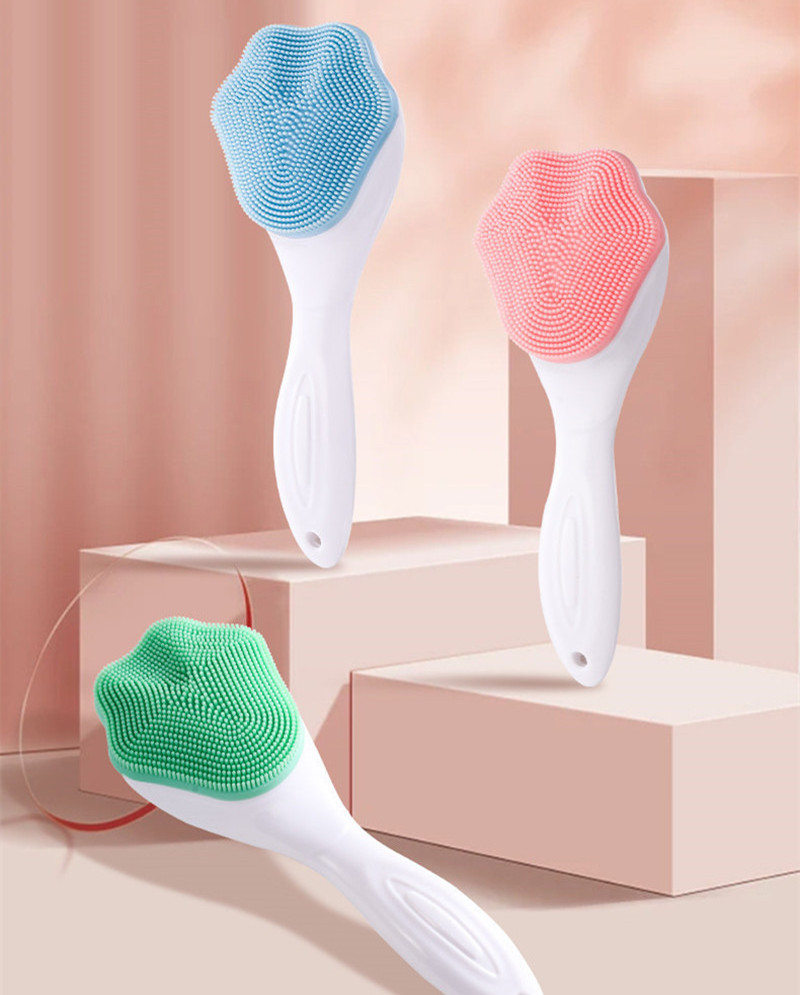 15.7cm Silicone face washing cleaning brush cat bear paw shape blackhead removal facial cleanser