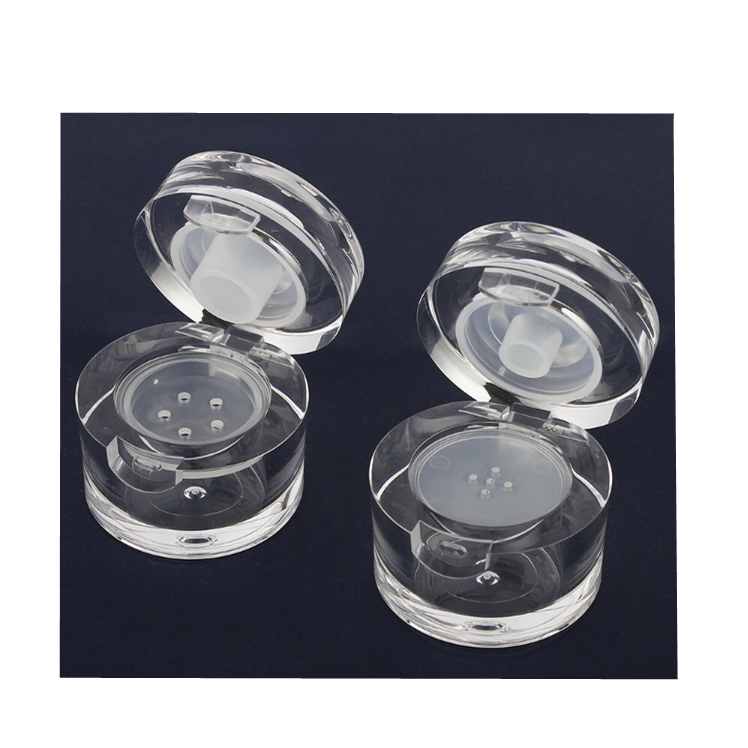 5g Acrylic  Loose Powder jar , High quality plastic clear cosmetic container