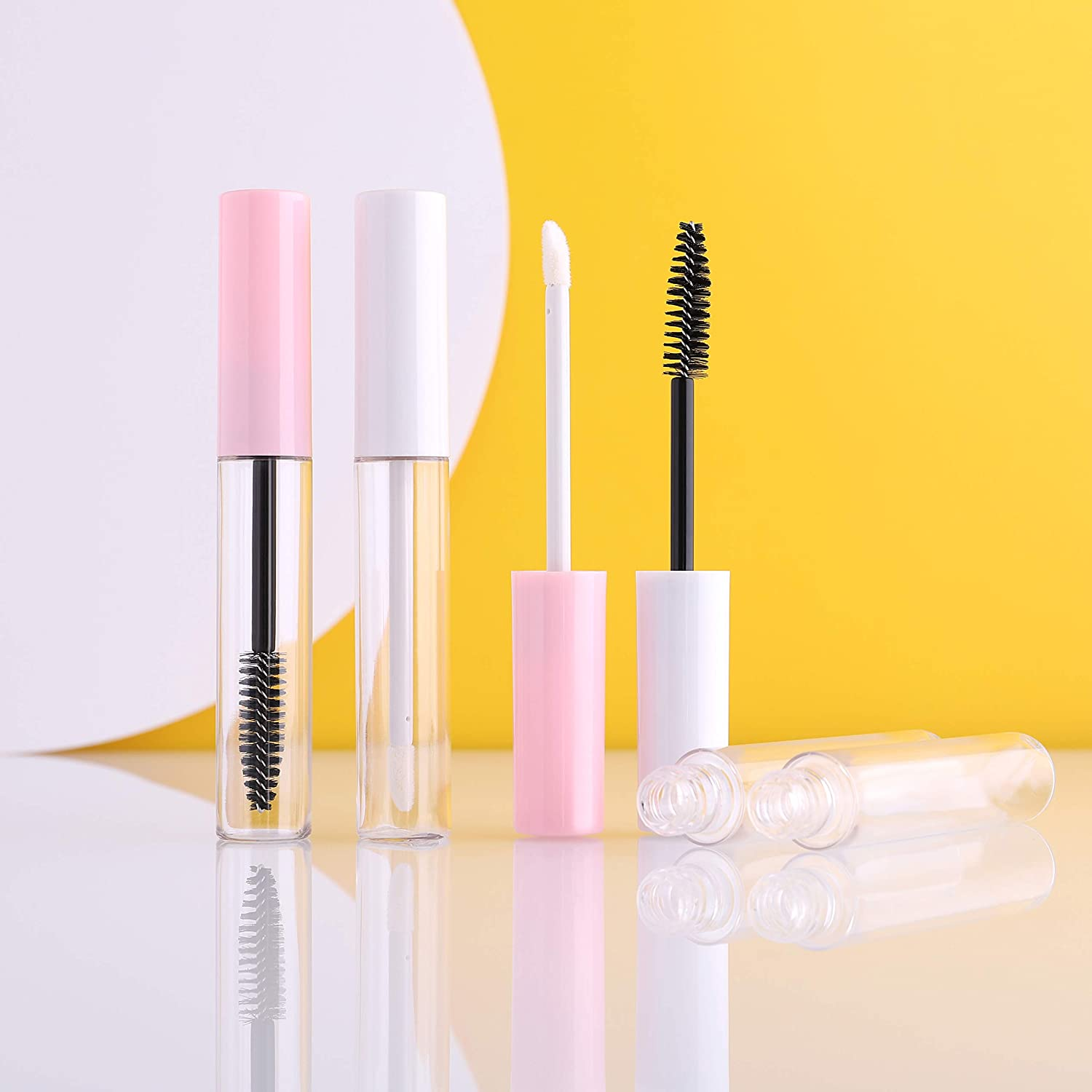 New style empty 10ml common mascara packaging tube with big brush wands Lip Gloss Container  eye liner container