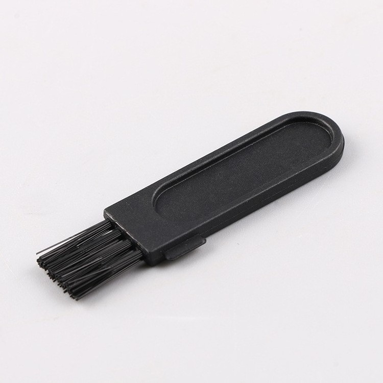 wholesale mini black hand shape keyboard cleaning brushes Plastic pp Handle Nylon Shaver instrument accessories brush