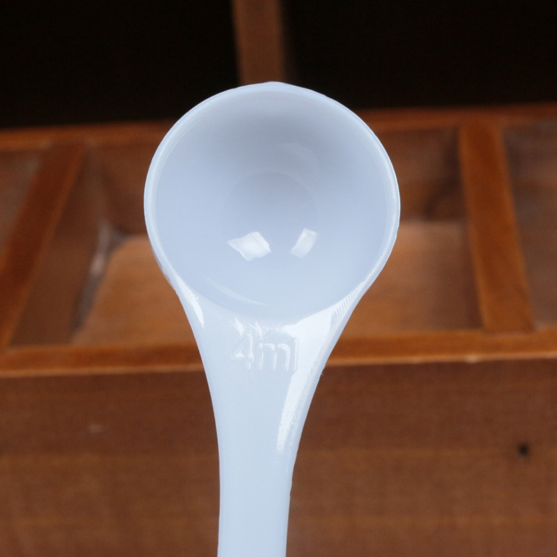 2g 4ml Disposable 2g white round plastic spoon limit salt teaspoon 4ml measuring scoop for powder