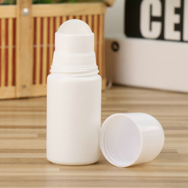 50ml PE plastic roll on deodorant bottle, roller fragrant body bottle, Antiperspirant bottle