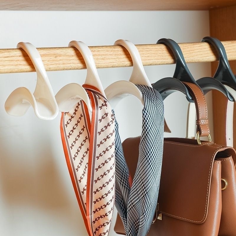 arch Bag hook Clothes hanger Wardrobe bag hook Handbag hat silk scarf storage rack Storage arch hanger hook for link