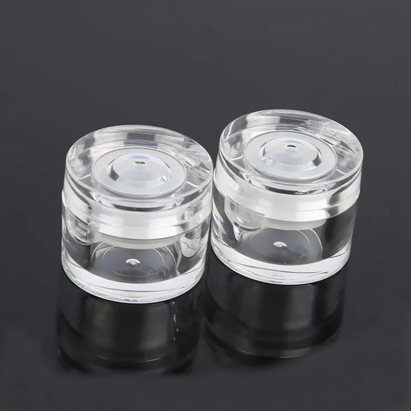 5g Acrylic  Loose Powder jar , High quality plastic clear cosmetic container