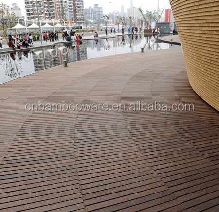 Waterproof Bamboo Parquet Flooring Strand Woven Bamboo Flooring For Outdoor Use