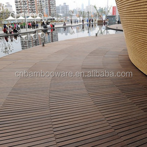 Waterproof Bamboo Parquet Flooring Strand Woven Bamboo Flooring For Outdoor Use