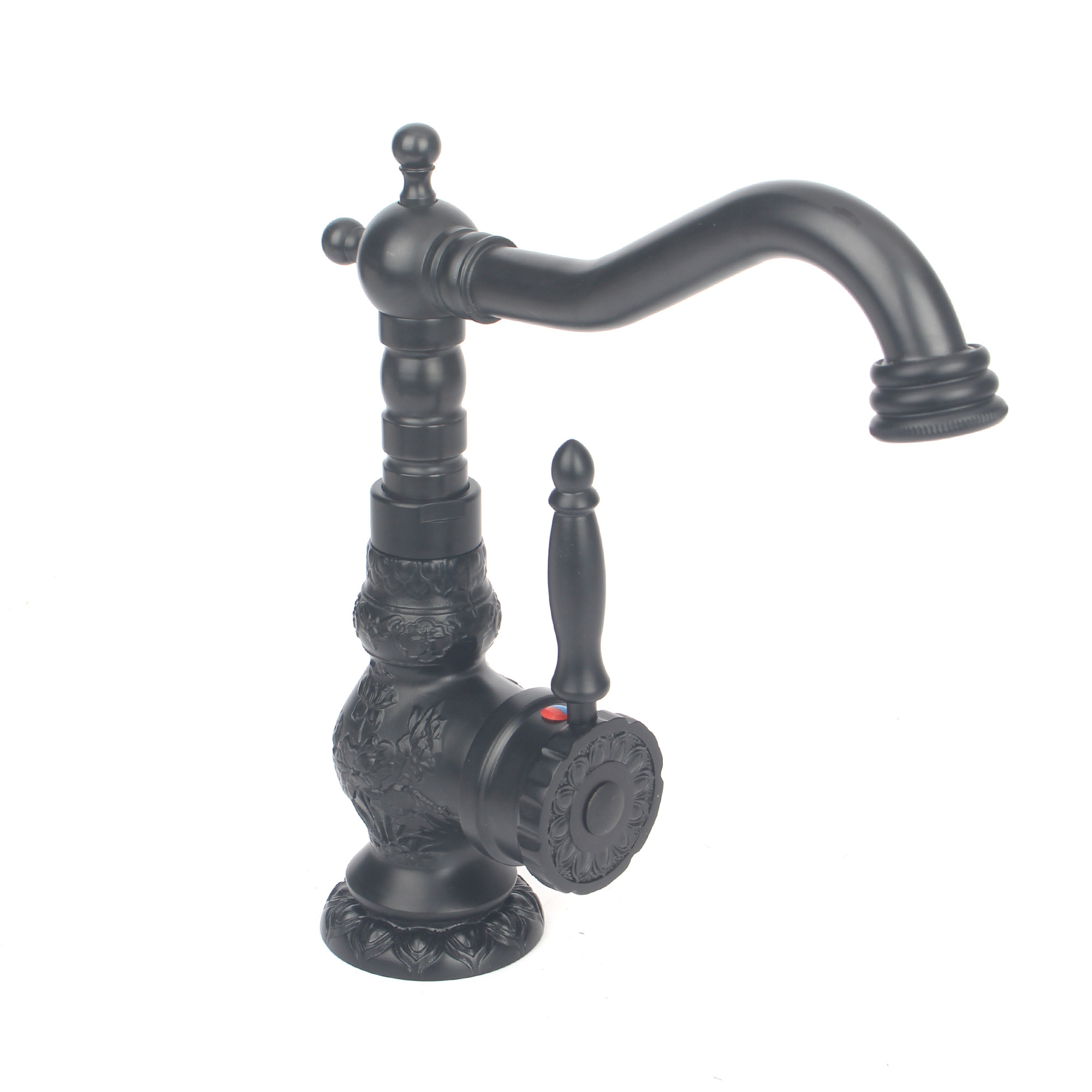 High Quality Matte Black Chrome Washroom Basin Mixer Taps  Bathroom Luxury Basin Faucets