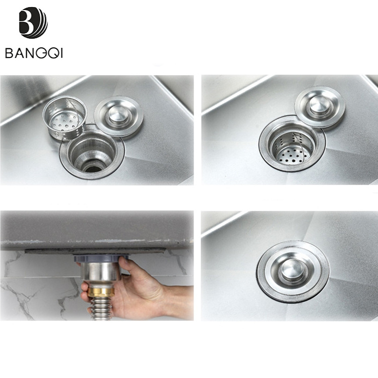 Flexible Drainage Basin Pipes and Deodorant Bathtub Drain Hose, Bathroom Stainless Steel Wash Basin Water Pipe Strainer Polished