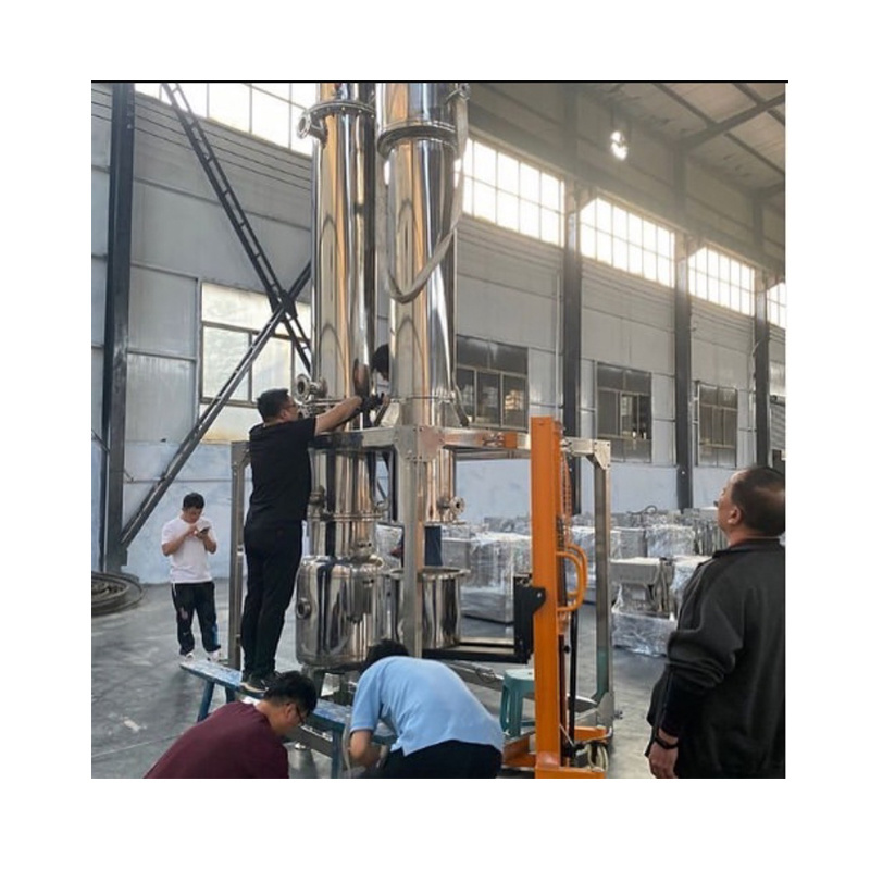 Distillation Equipment Single Multi Effect Thin Ethanol Vacuum Falling Film Evaporator for Used Oil Milk