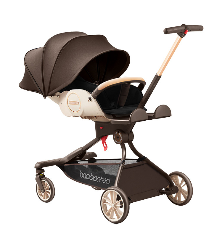 Baobaohao V9 China supply wholesale lightweight baby stroller one step folding baby cart