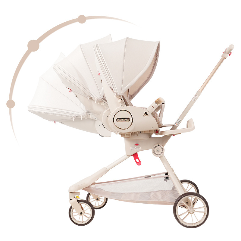 New Baby Stroller Can Sit and Lie Light Baby Stroller Walking Baby Stroller Folding High Landscape Umbrella Car Outdoor Travel