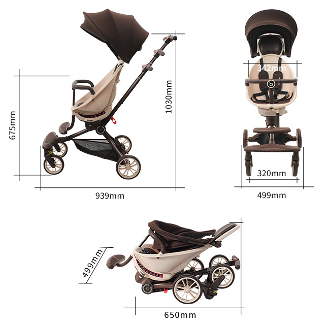 Luxurious Pushch Sun Shade And Stroller Sunshield Canopy Baby Stroller Top Protect Cover Baobaohao V8 Baby Stroller