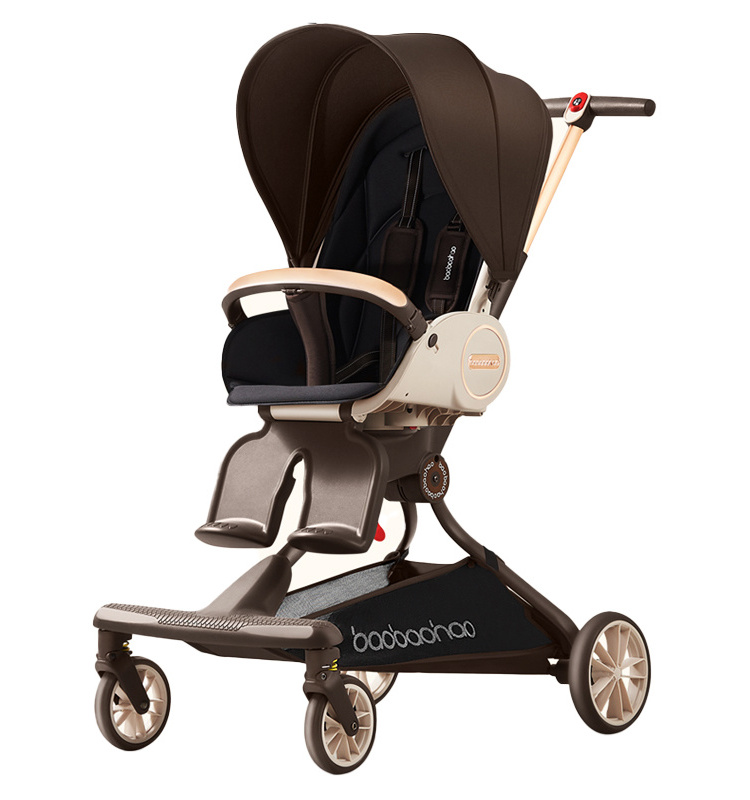 Baobaohao V9 China supply wholesale lightweight baby stroller one step folding baby cart