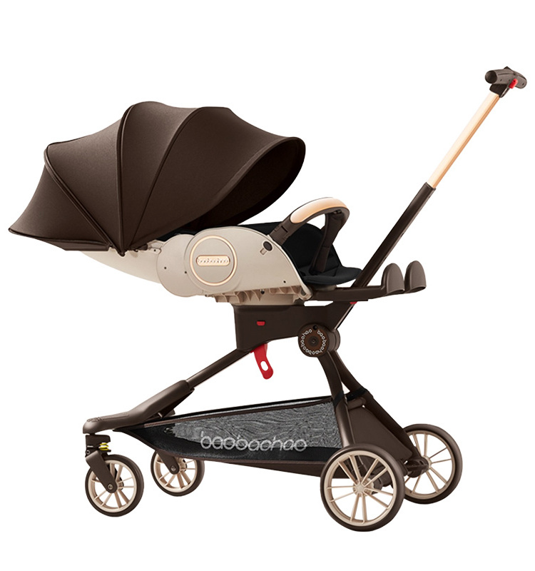 Baobaohao V9 China supply wholesale lightweight baby stroller one step folding baby cart