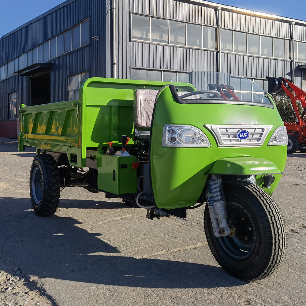 Cargo Diesel Agricultural Tricycle Heavy Duty Adult Truck 5 Wheels Open Tricycle