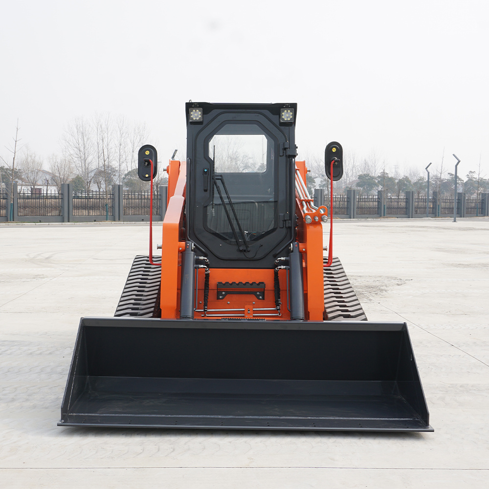 Mini Loader Skid Steer Loaders With Tracked Snow Blower Lawn Mower Breaker Hammer Earth-Moving Machinery Mini Skid Steer Loader