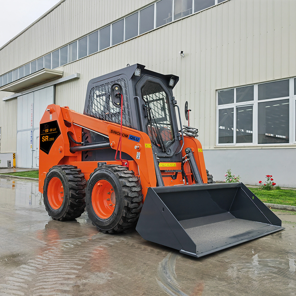 mini skid steer loader diesel backhoe skid steer wheel loader automatic For Sale