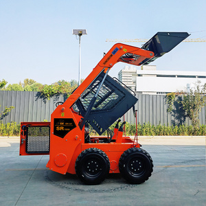 mini skid steer loader diesel backhoe skid steer wheel loader automatic For Sale