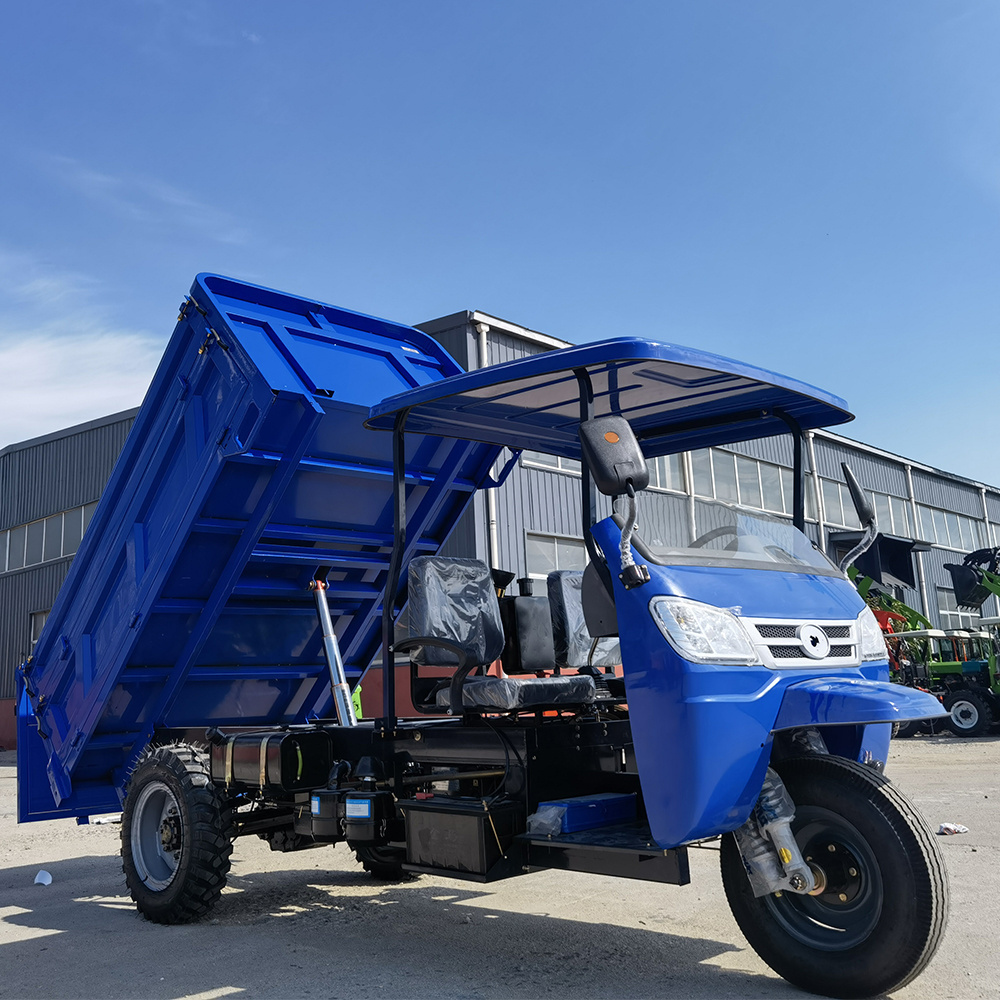 Cargo Diesel Agricultural Tricycle Heavy Duty Adult Truck 5 Wheels Open Tricycle