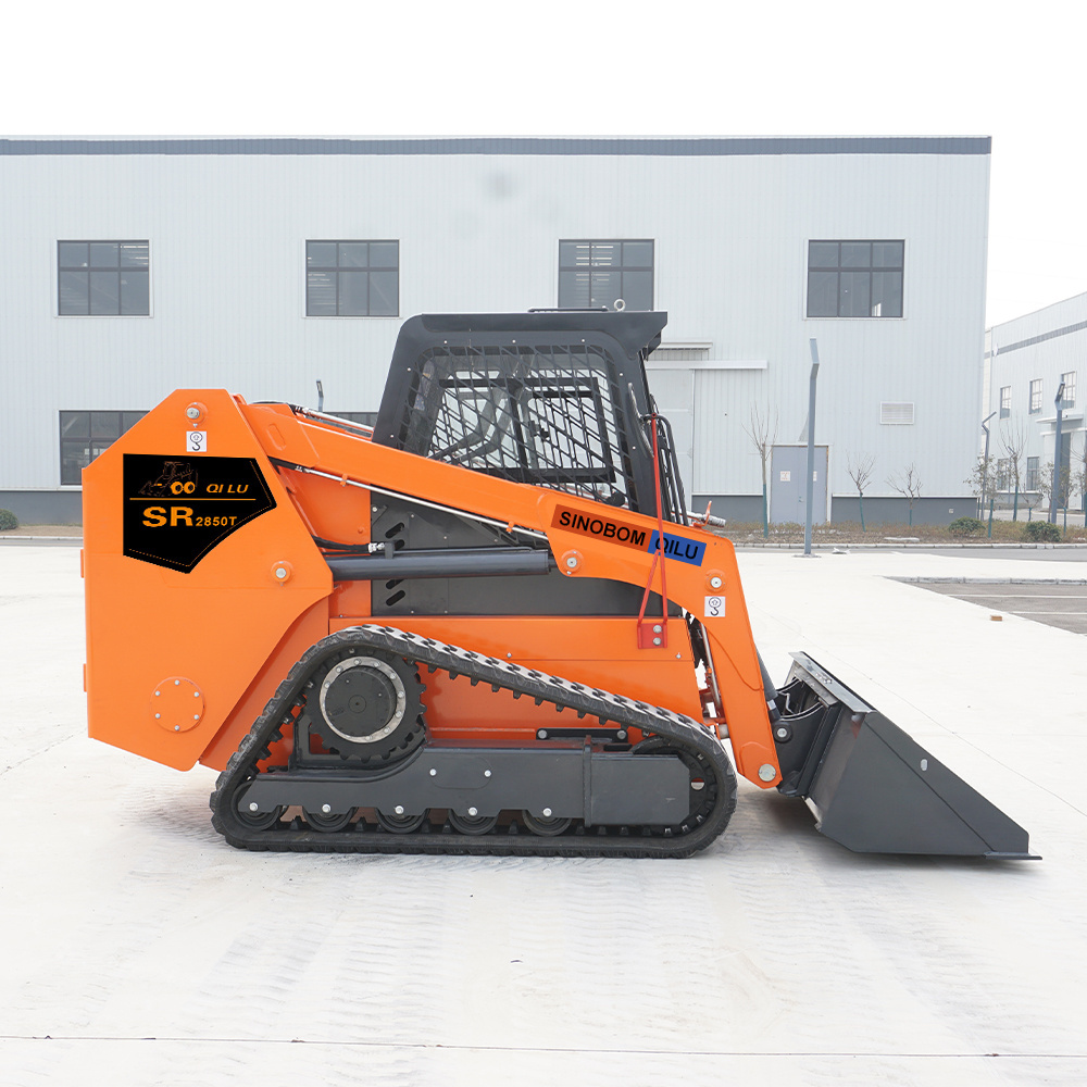 Mini Loader Skid Steer Loaders With Tracked Snow Blower Lawn Mower Breaker Hammer Earth-Moving Machinery Mini Skid Steer Loader