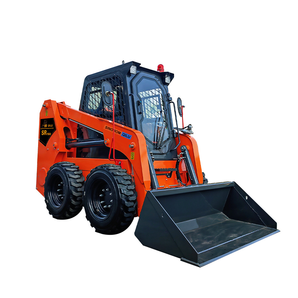 mini skid steer loader diesel backhoe skid steer wheel loader automatic For Sale